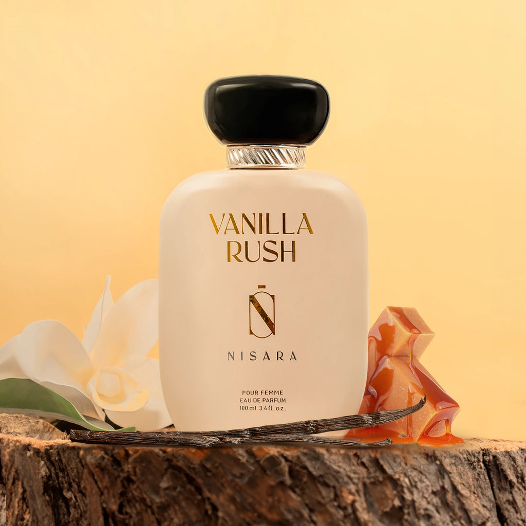 Nisara Beauty Vanilla Rush Perfume 100ml Long Lasting Vanilla Fragrance for Women